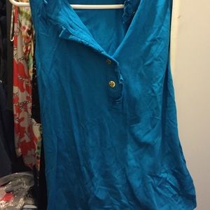 Sleeveless polo shirt by Tory Burch