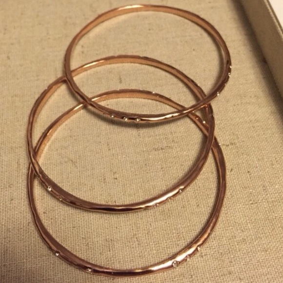 Stella & Dot Rhea Rose Gold Bracelets
