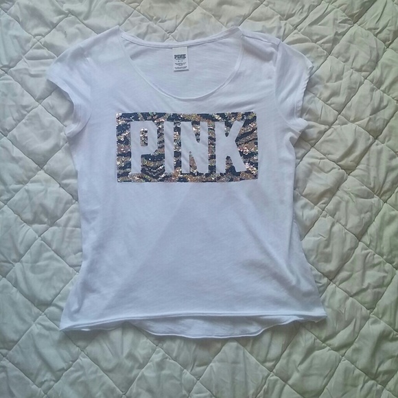 PINK Victoria's Secret Tops - Vs pink tiger bling t-shirt