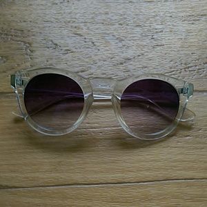 Clear frame sunglasses