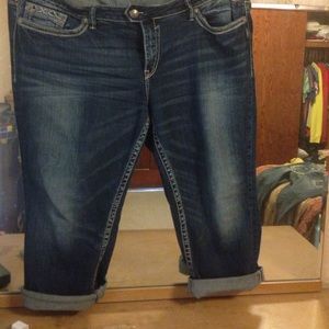 Silver capris