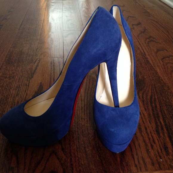 Blue suede loubs