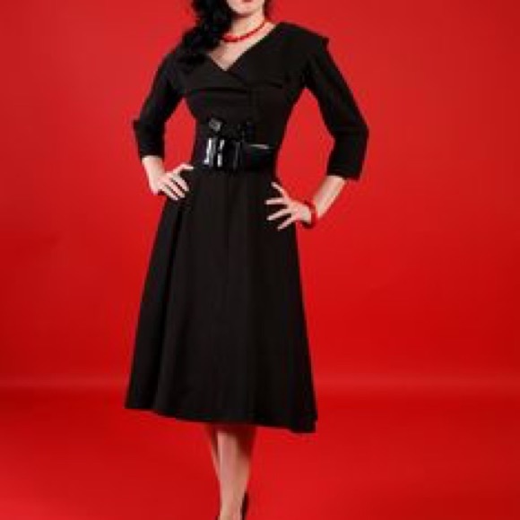 1950s Bettie Page Rockabilly Dress - Picture 4 of 4