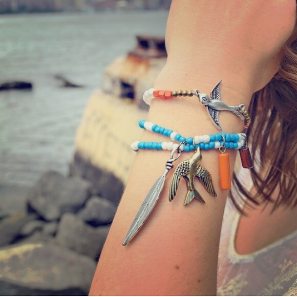 NWOT Boho 3 PC Charm Bracelet Set