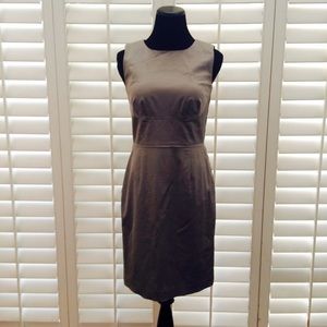 Ann Taylor Gunmetal Sheath Dress