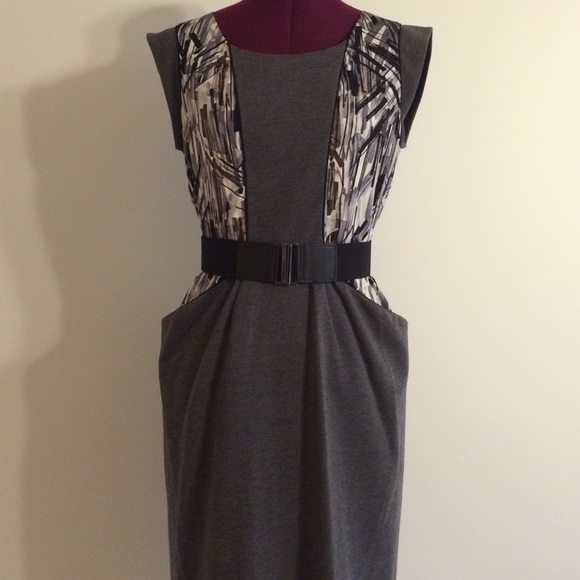 Black & grey BCBG MaxAzria dress NWOT