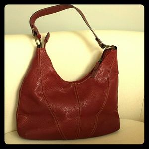 Liz Claiborne red hobo bag