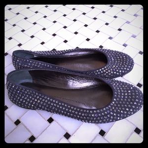 Giuseppe Zanotti gray ballet flats