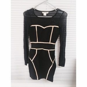 Arden B mesh bodycon dress