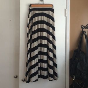 Striped Maxi Skirt