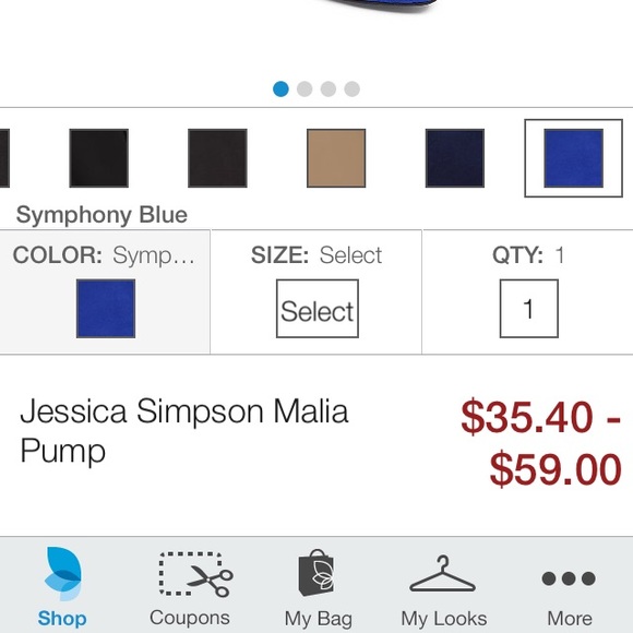 ISO blue Jessica Simpson shoes size 5!!! - Picture 2 of 2