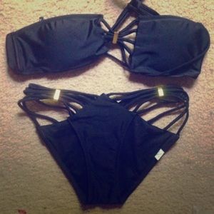 Black Strappy Bikini