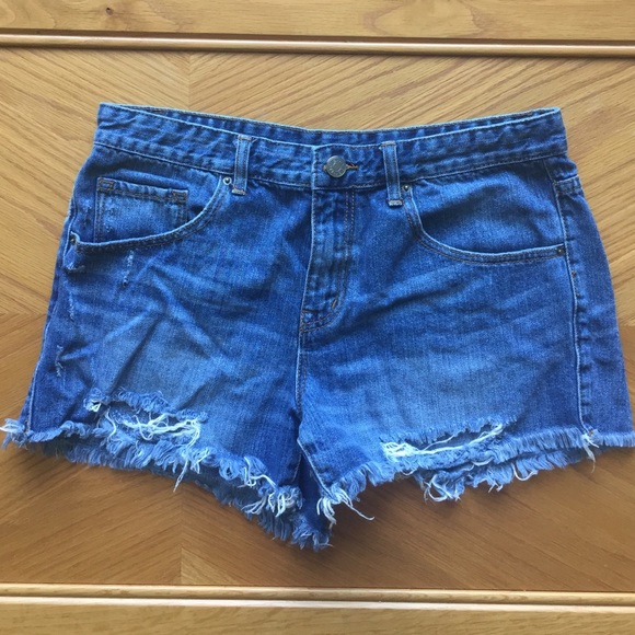 BDG High Waisted Denim Shorts