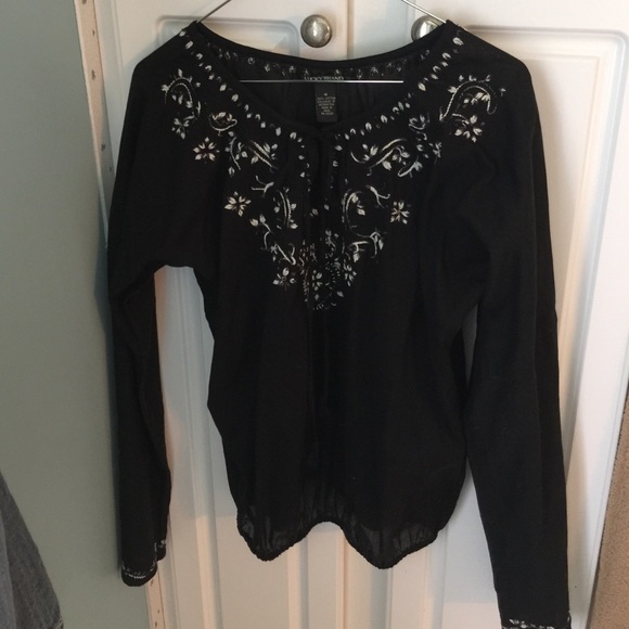 Lucky brand peasant top size med