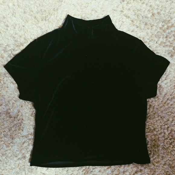 Vintage velvet turtleneck top!!