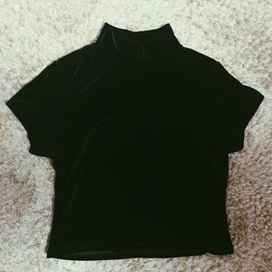 Vintage velvet turtleneck top!!