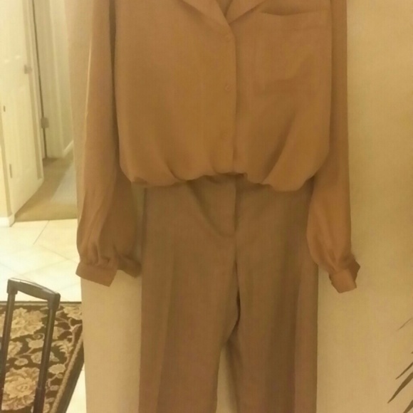Anne Klein Slacks and Matching Blouse not AKlein