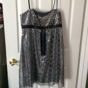 Silver Sequin Formal Dress