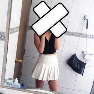 High waist tennis skirt