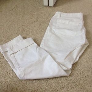 LOFT white denim