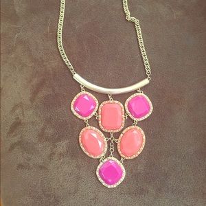 Pink and gold necklace