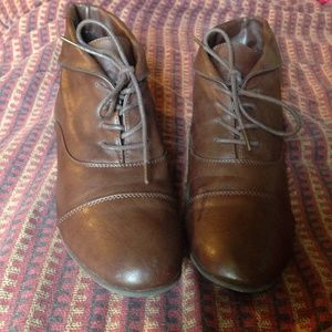 Brown Cuffed Ankle Boots