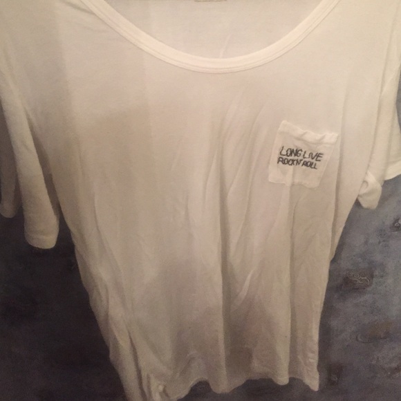 White Brandy Melville shirt.