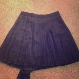 Gap black pleated circle skirt