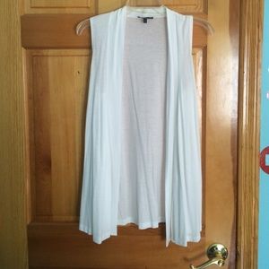 White Express Sleevless Cardigan (small)
