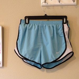 Blue Nike shorts