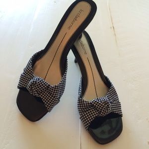 Liz Claiborne Shoes - Black and white polka dot kitten heels Liz Claiborne Shoes - Black and white polka dot kitten heels