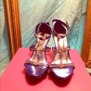 Royal Blue Pageant/Prom Shoes