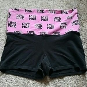 Victoria's Secret Pink yoga shorts
