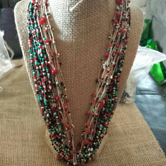 Necklace and matching earrings