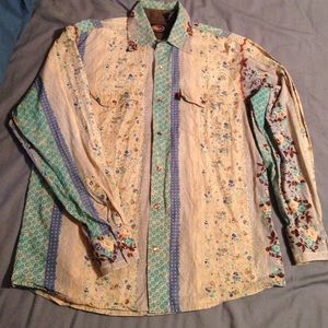 Vintage Men's Martini Ranch Button Down