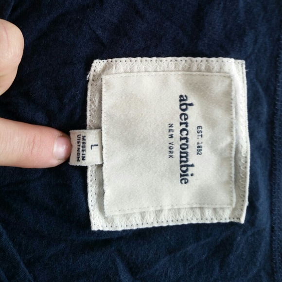 Abercrombie long tee, navy blue - Picture 3 of 3