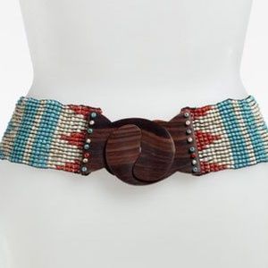 Cara Couture Beaded Stretch Belt