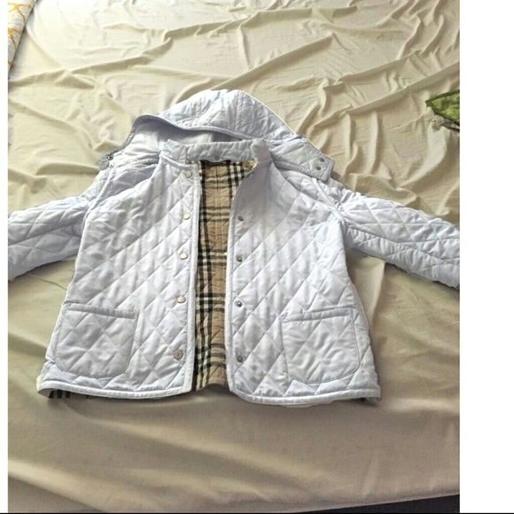 Burberry London Classic Quilted Hooded Jacket Rare