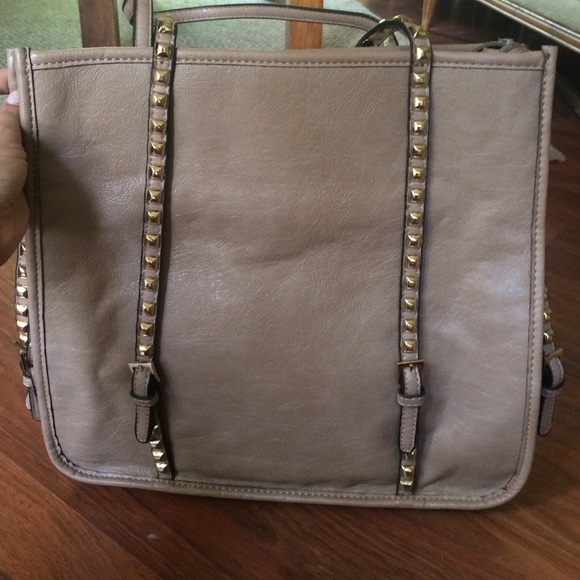Large studded purse