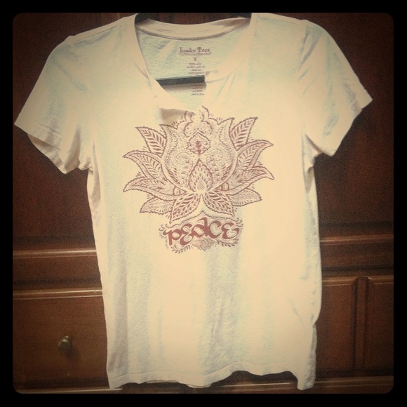 Blush lucky brand tee!