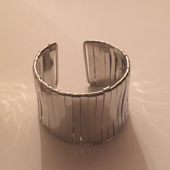 Silver or Gold large wrist cuff