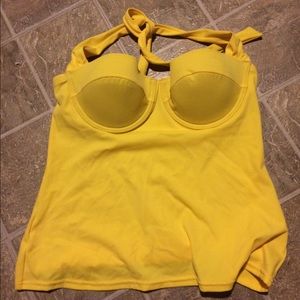 yellow VS tankini