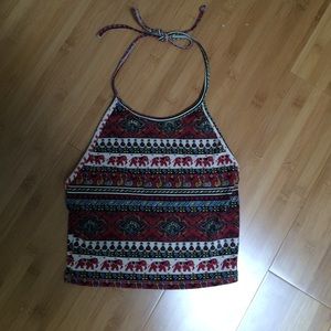 Halter crop top