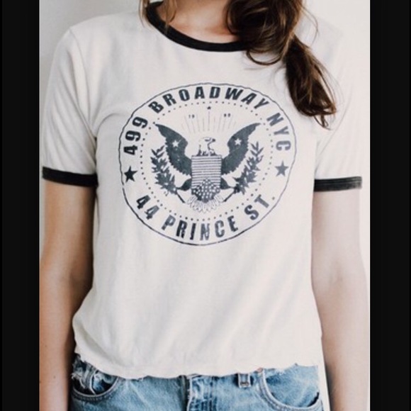 White nyc Broadway top