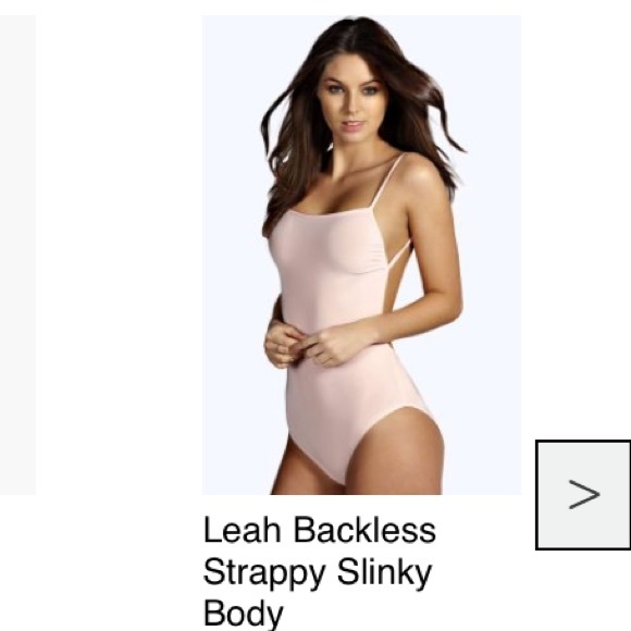 SOLD!!!....Blush backless body suit🎀