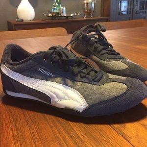Cute navy and grey Puma sneakers