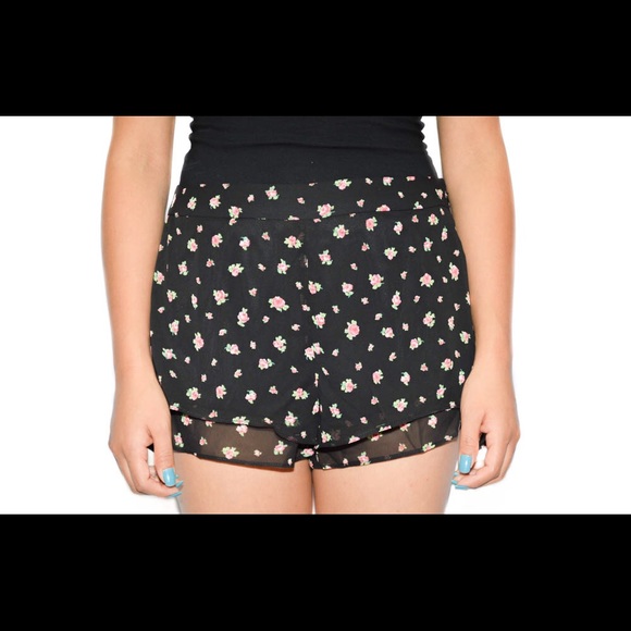 Chiffon Rosebud Shorts