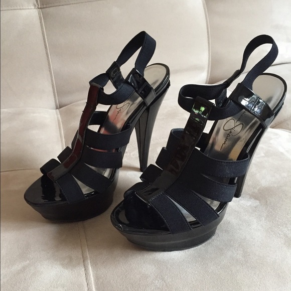Jessica Simpson Shoes - Jessica Simpson Black Strappy Heels