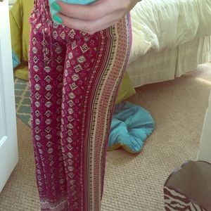 Flowy patterned pants! So cute and comfy!