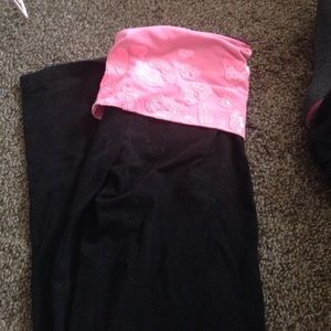 Pink sequin vs yoga pants